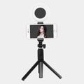 J861 Dual Light Bluetooth Selfie Stick with Tripod & LED Ring Light