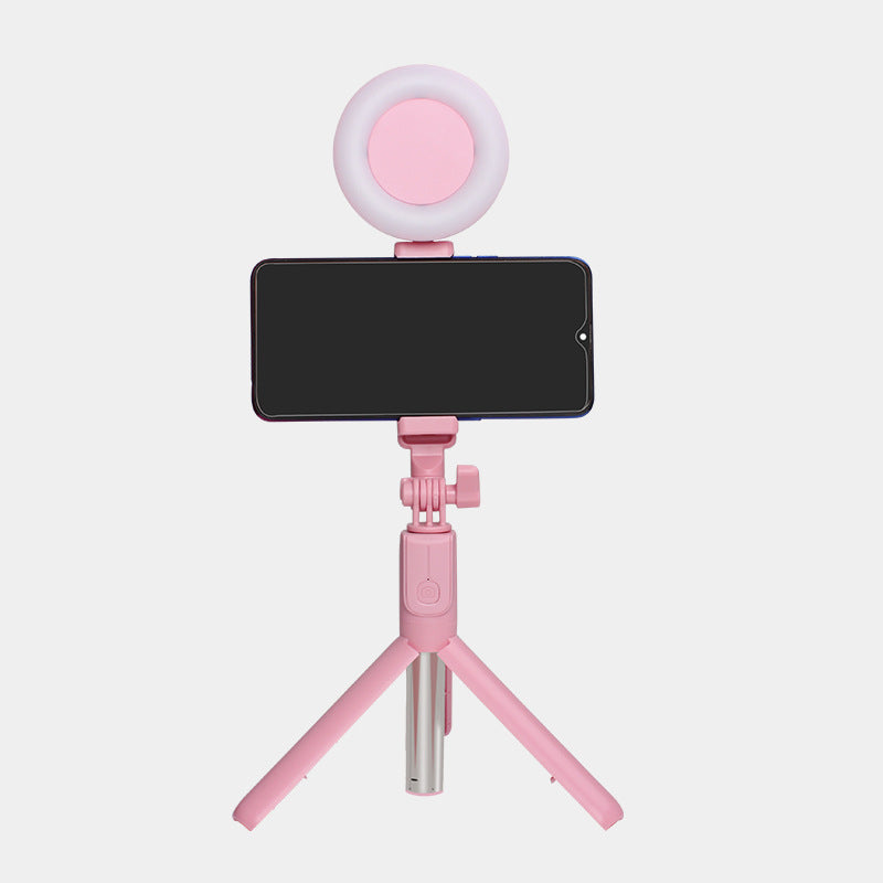 J861 Dual Light Bluetooth Selfie Stick with Tripod & LED Ring Light